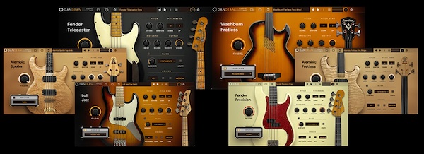 Tracktion「Dan Dean Essential Bass」100プリセット超×ウルトラ・リアリズム・アーティキュレーション搭載！6つの希少・絶妙改造ベース・ギター完全収録した、多様性に富んだレコーディング対応のベースコレクション｜DTMプラグインセール