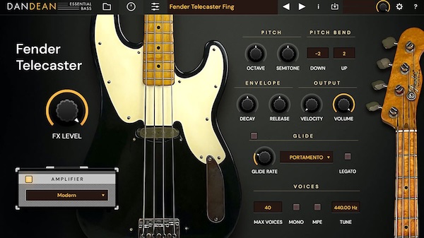Tracktion「Dan Dean Essential Bass」100プリセット超×ウルトラ・リアリズム・アーティキュレーション搭載！6つの希少・絶妙改造ベース・ギター完全収録した、多様性に富んだレコーディング対応のベースコレクション｜DTMプラグインセール