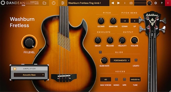 Tracktion「Dan Dean Essential Bass」100プリセット超×ウルトラ・リアリズム・アーティキュレーション搭載！6つの希少・絶妙改造ベース・ギター完全収録した、多様性に富んだレコーディング対応のベースコレクション｜DTMプラグインセール