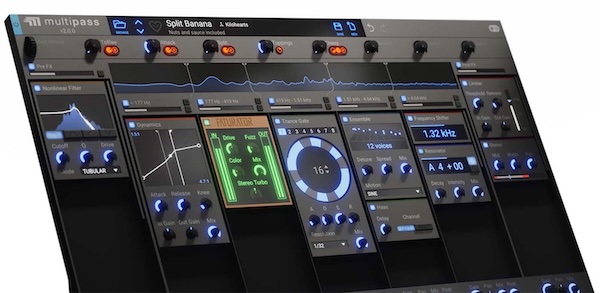Kilohearts「Multipass」想像できる全エフェクトを構築可能！カスタマイザブル・マルチバンド・コンプレッサー・エクスパンダーから複雑ダイナミック・フィルタリングまで対応するオープン・モジュラー・アーキテクチャ｜DTMプラグインセール