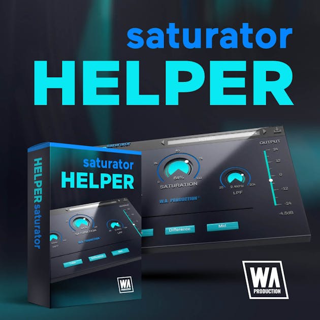 W. A. Production「Helper Series 2」音がこもる・抜けない・まとまらない…ミックスの悩みを、誰でも簡単に解決できる！EQ・歪み・アタック感を簡単に整える3つのプラグインバンドル｜DTMプラグインセール