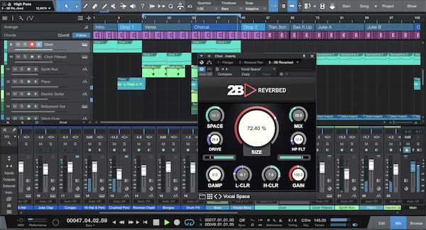 2B Played Music「2B REVERBED」ドライで平面的な音に自然な深みと空気感をプラス！シンプル操作で誰でも扱いやすいのに、プロ級の奥行き・立体感・広がりを生み出せる万能リバーブプラグイン｜DTMプラグインセール