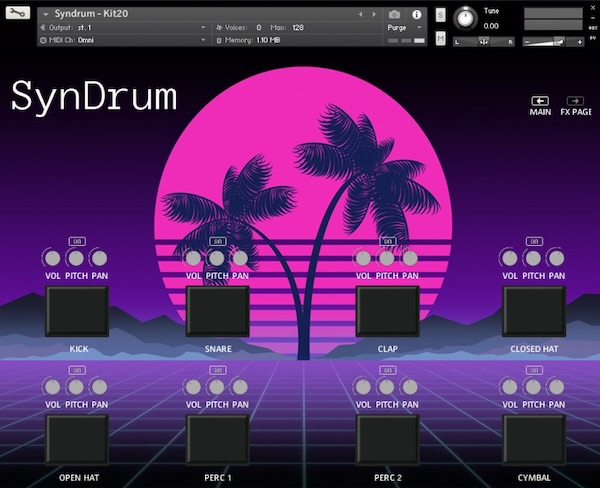 D-Fused Sounds「Syndrum」174種類のWAVドラムサンプル・20種のKontaktパッチ・50本の即戦力MIDIループを収録!ジャンルレスに使える多機能ドラム音源|DTMプラグインセール
