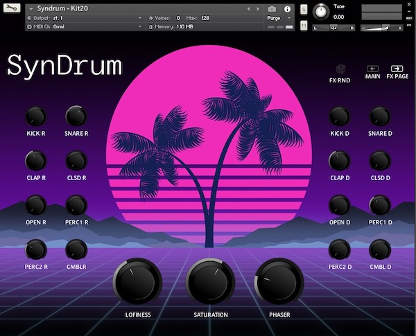 D-Fused Sounds「Syndrum」174種類のWAVドラムサンプル・20種のKontaktパッチ・50本の即戦力MIDIループを収録!ジャンルレスに使える多機能ドラム音源|DTMプラグインセール