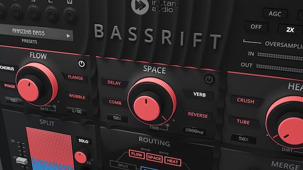 United Plugins「BassRift」ベースラインの存在感を根底から変える！低域と高域を巧妙に分離し、安定した土台を保ちながら上位周波数に魅力的なエフェクトを施すことで、EDMからヒップホップまであらゆるジャンルのミックスを支配するベース構築ツール｜DTMプラグインセール