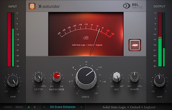 Solid State Logic「SSL Native X-Saturator」ミックス・エンジニアの秘密兵器！ボーカルに少量加えるだけでミックスから飛び出し、スネアに振りかければ瞬時にクラッキーで生命感あふれるサウンドに変貌させる、多用途アナログ・ディストーション回路エミュレーション｜DTMプラグインセール
