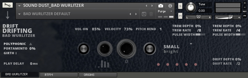 Sound Dust「Wurlitzer Toolkit」普通のエレピにもう飽きた?クラシックWurlitzerの美しさに歪みと揺らぎを加えた、Sound Dust渾身の4つの(Good・Bad・Fuzzy・Chaotic)エレピ音源|DTMプラグインセール