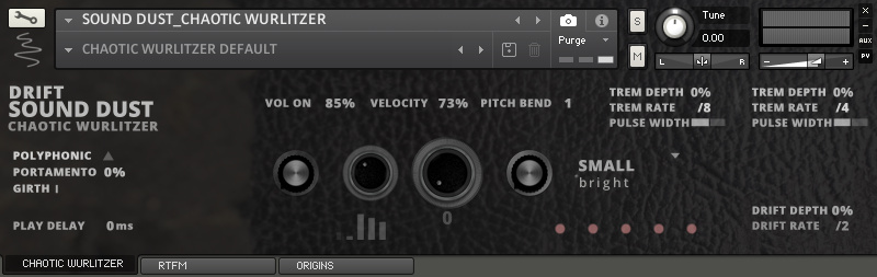 Sound Dust「Wurlitzer Toolkit」普通のエレピにもう飽きた?クラシックWurlitzerの美しさに歪みと揺らぎを加えた、Sound Dust渾身の4つの(Good・Bad・Fuzzy・Chaotic)エレピ音源|DTMプラグインセール