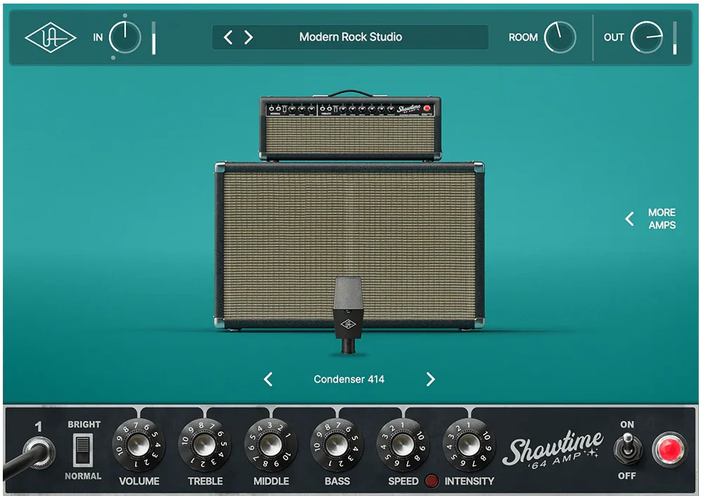 Universal Audio「UAD Showtime '64 Tube Amp」60年代アメリカン・ビンテージチューブアンプの音をDAWで忠実に再現！クリーンからクランチまで幅広く対応するビンテージサウンドの決定版｜DTMプラグインセール