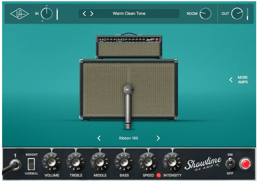 Universal Audio「UAD Showtime '64 Tube Amp」60年代アメリカン・ビンテージチューブアンプの音をDAWで忠実に再現！クリーンからクランチまで幅広く対応するビンテージサウンドの決定版｜DTMプラグインセール