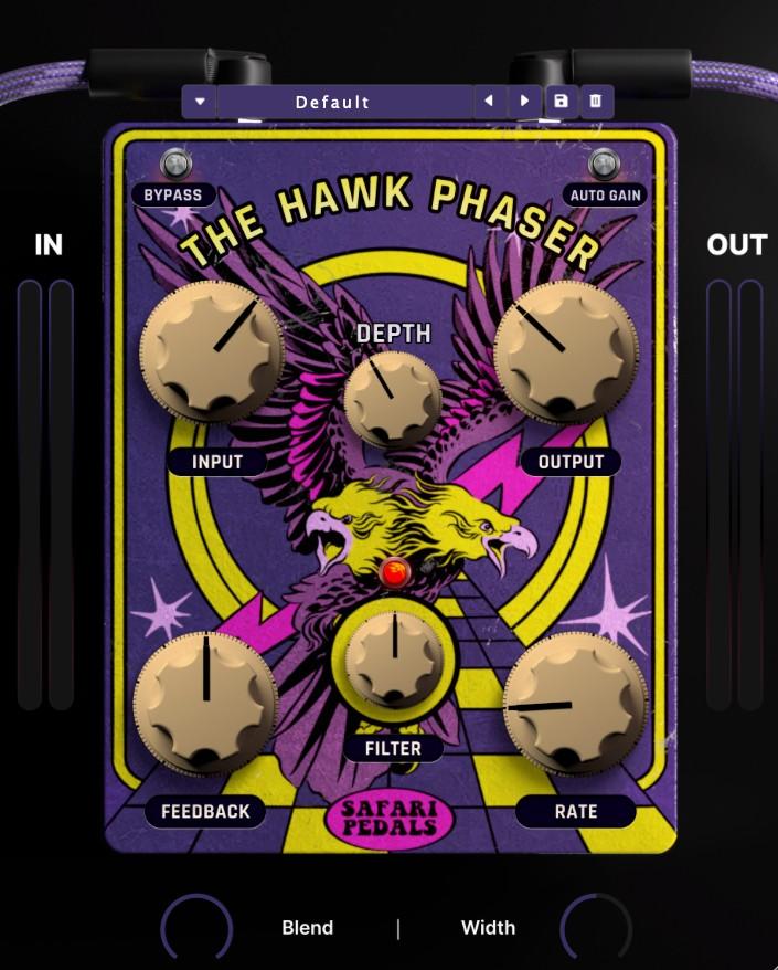 Safari Pedals「Hawk Phaser」音に動き・空気感・奥行きを加える！ギターやシンセ、ドラム素材に“揺らぎと立体感”を与えるビンテージ風フェイザープラグイン｜DTMプラグインセール