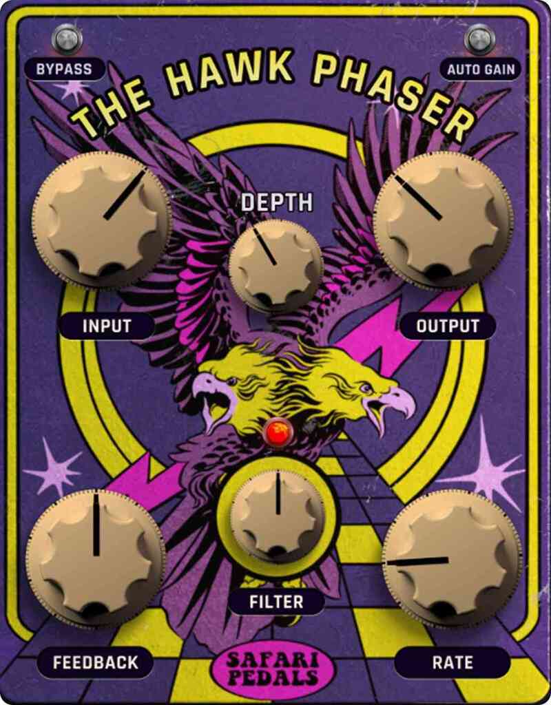 Safari Pedals「Hawk Phaser」音に動き・空気感・奥行きを加える！ギターやシンセ、ドラム素材に“揺らぎと立体感”を与えるビンテージ風フェイザープラグイン｜DTMプラグインセール