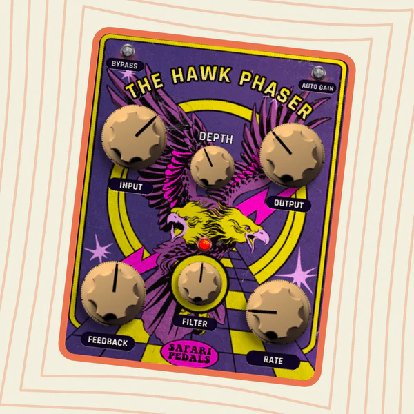 Safari Pedals「Hawk Phaser」音に動き・空気感・奥行きを加える！ギターやシンセ、ドラム素材に“揺らぎと立体感”を与えるビンテージ風フェイザープラグイン｜DTMプラグインセール
