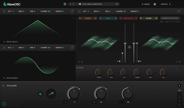 Plugin Boutique「WaveOSC」瞬時にウェーブテーブルを生成できる独自オシレーターと300種類以上のプリセット、直感的な操作性と深いサウンドデザインを両立した次世代シンセサイザー｜DTMプラグインセール
