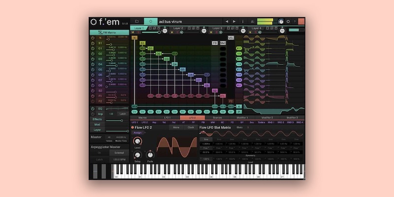 Tracktion「F.’em」11オペレーターと自由なFMマトリックス、サンプル統合、4レイヤー構造、豊富なフィルターとエフェクト、MPE対応まで備え、クラシックDX7系サウンドから現代的ベース、シネマティックなテクスチャまで自在に生み出せる次世代ハイブリッドシンセ｜DTMプラグインセール