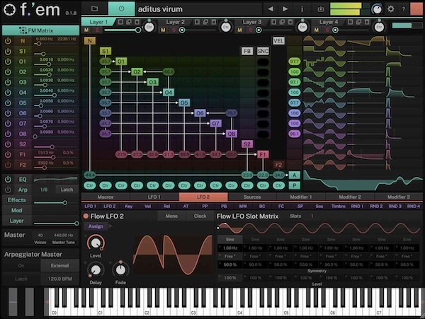 Tracktion「F.’em」11オペレーターと自由なFMマトリックス、サンプル統合、4レイヤー構造、豊富なフィルターとエフェクト、MPE対応まで備え、クラシックDX7系サウンドから現代的ベース、シネマティックなテクスチャまで自在に生み出せる次世代ハイブリッドシンセ｜DTMプラグインセール
