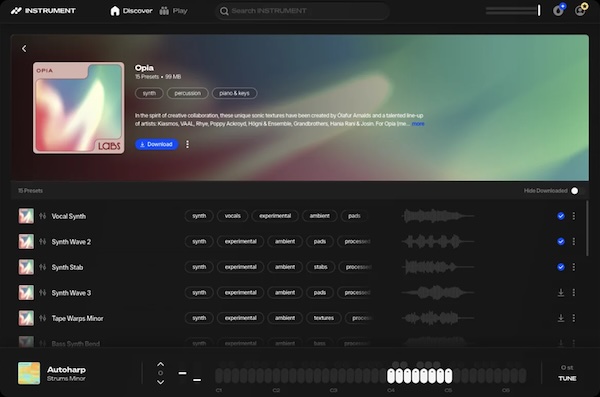 Splice「Splice INSTRUMENT」Spitfire AudioのLABS進化版！シンプルで使いやすく、しかも無料で高品質プリセットを使える次世代音源プラグイン｜DTMプラグインセール