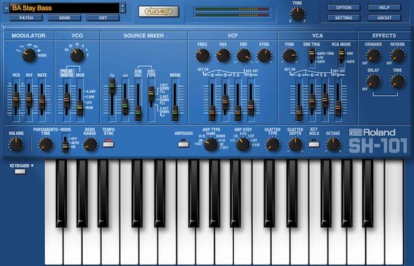 Roland「SH-101」当時の複雑なシンセに比べて基本的なモノフォニック構造ながら、明るくエッジの効いたトーンと刺激的なサウンド・エフェクトを高速プログラミング可能にし、キーボーディストの舞台イメージを再定義した控えめだが華やかなモノシンセ｜DTMプラグインセール