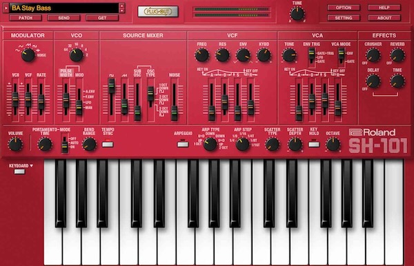 Roland「SH-101」当時の複雑なシンセに比べて基本的なモノフォニック構造ながら、明るくエッジの効いたトーンと刺激的なサウンド・エフェクトを高速プログラミング可能にし、キーボーディストの舞台イメージを再定義した控えめだが華やかなモノシンセ｜DTMプラグインセール
