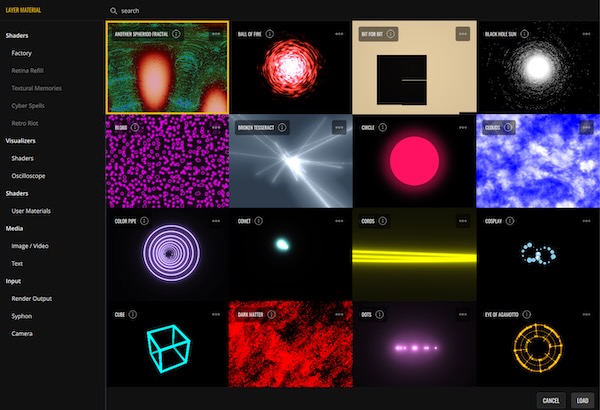 Imaginando「VS - Visual Synthesizer 2」音と映像がリアルタイムに融合！53種類のシェーダーと8レイヤー構成で無限の表現力が可能な、VSが実現するプロ仕様のオーディオリアクティブビジュアル｜DTMプラグインセール