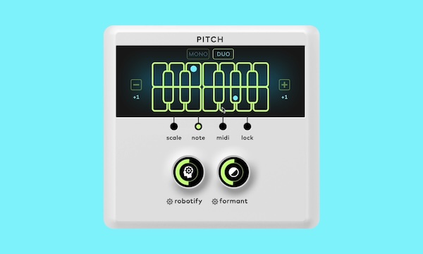 Baby Audio「Humanoid」現代ボーカルの音響限界を押し広げる革新的ボイス操作機能により、歌唱スキル不要で人間と機械の質を融合したユニークな音色をシンセ波形に変形させ、声を完全にシンセサイザー化する最先端ハードチューニング｜DTMプラグインセール