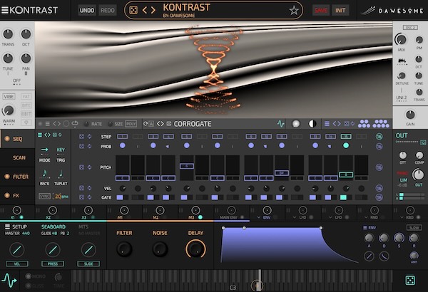 Tracktion「Dawesome KONTRAST」滑らかで豊潤なものからカオティックで野性的なものまで、これまで聴いたことのない方法で呼吸し進化するサウンドを創造する根本的な転換により、ウェーブテーブルを再び刺激的に感じさせる革新的シンセサイザー｜DTMプラグインセール