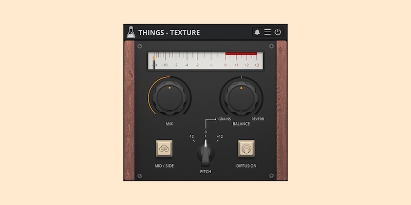 AudioThing「Things – Texture」ピッチシフティングとMid/Sideモード搭載の使いやすいグラニュラー・リバーブにより、あらゆるサウンドをアンビエント・サウンドスケープに変換したりトラックにドローン雰囲気を加えたりする創造的エフェクト｜DTMプラグインセール