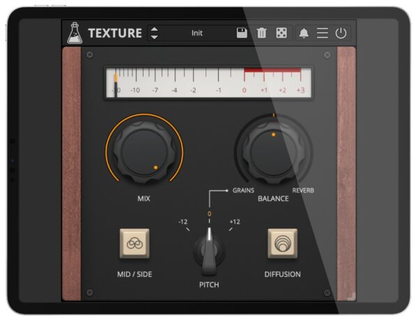 AudioThing「Things – Texture」ピッチシフティングとMid/Sideモード搭載の使いやすいグラニュラー・リバーブにより、あらゆるサウンドをアンビエント・サウンドスケープに変換したりトラックにドローン雰囲気を加えたりする創造的エフェクト｜DTMプラグインセール