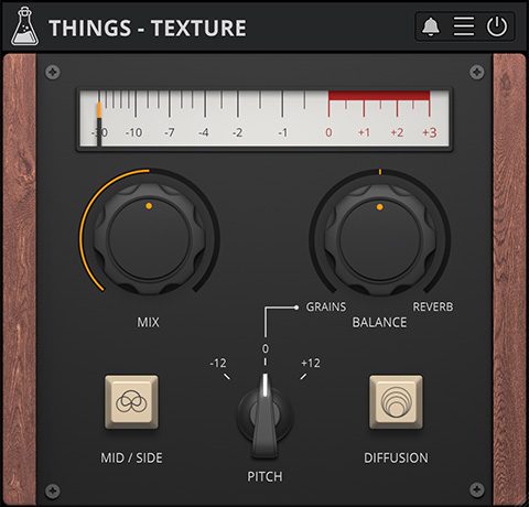 AudioThing「Things – Texture」ピッチシフティングとMid/Sideモード搭載の使いやすいグラニュラー・リバーブにより、あらゆるサウンドをアンビエント・サウンドスケープに変換したりトラックにドローン雰囲気を加えたりする創造的エフェクト｜DTMプラグインセール