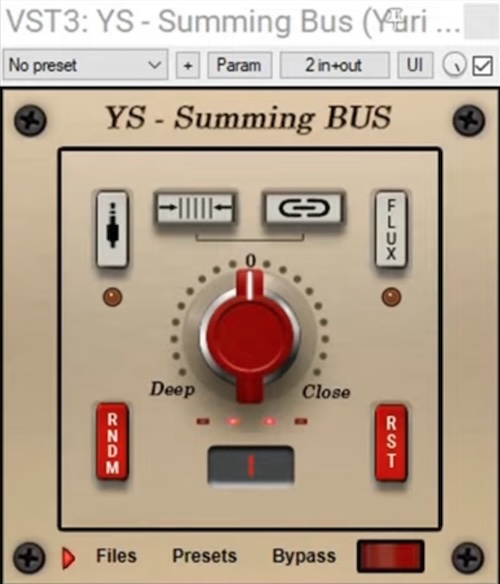 YS Plugins「YS - Summing_v.1.0.0」挿すだけでアナログ入力段の質感とトラックごとの個性を加え、自然で立体的なミックスを実現できる、超簡単アナログ質感プラグイン｜DTMプラグインセール