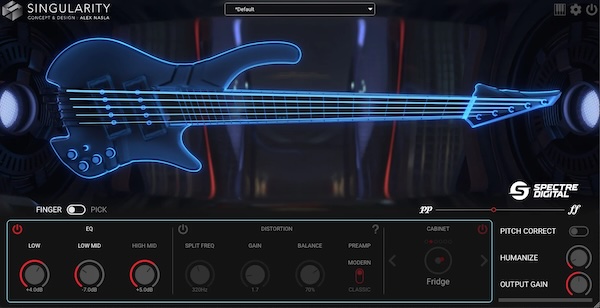 Spectre Digital「Singularity Virtual Bass」“打ち込みでも生演奏のように鳴る”究極のベース音源！ピック弾き・指弾き・スラップなどの本格奏法を打ち込みだけで再現し、誰でも自然で力強い低音トラックを作れるリアルベース音源｜DTMプラグインセール