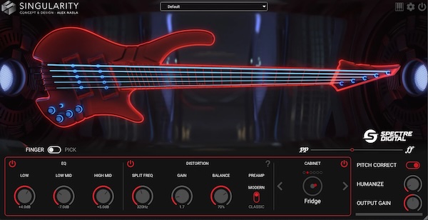 Spectre Digital「Singularity Virtual Bass」“打ち込みでも生演奏のように鳴る”究極のベース音源！ピック弾き・指弾き・スラップなどの本格奏法を打ち込みだけで再現し、誰でも自然で力強い低音トラックを作れるリアルベース音源｜DTMプラグインセール