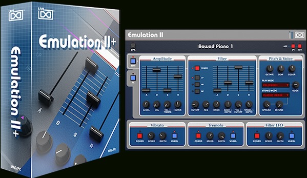 UVI「Emulation II+」80年代を代表する3つのサンプラー・シンセをひとつに集約！数千のドラム・サンプルを収録したローファイ・ドラムマシンDrumulation+と、巨大なスタック・サウンドや4+1パート・フレーズを生み出せるマルチ・モードを搭載した強力でダイナミックなインストゥルメント｜DTMプラグインセール