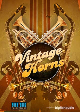 Big Fish Audio「Vintage Horns」音が鳴った瞬間に感じる“本物のグルーヴ”！70〜80年代ソウルの黄金サウンドと、生演奏のような息づかいが感じられる生演奏さながらのリアルブラス音源｜DTMプラグインセール