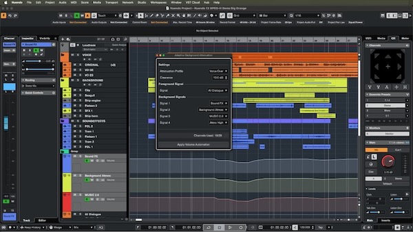 Steinberg「Nuendo 14」オーディオ・ポストプロダクションとゲーム・オーディオの新標準を確立!AIパワード音声テキスト変換技術・強力ミキシング・アシスタント・イベント・ボリューム・カーブ強化により、ダイアログの明瞭性を自動化し作業時間を劇的に短縮する次世代ワークフロー|DTMプラグインセール