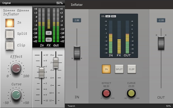 Kiriki-liszt「JS Inflator」音の存在感を失わずに“前へ出す”!Sonox Inflatorのサウンドを64bit精度で再構築したオープンソースVST|DTMプラグインセール