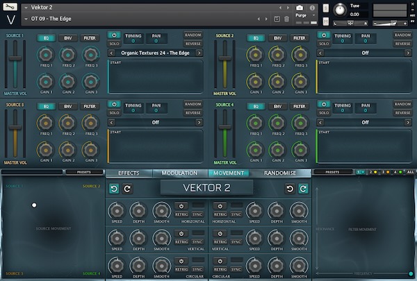 Nova「Vektor 2」音が進化し、空間が動き出す!4オシレーター×モーフィング×モーションによる立体的な音の表現力で、時間とともに音が変化し続けるベクターシンセ|DTMプラグインセール