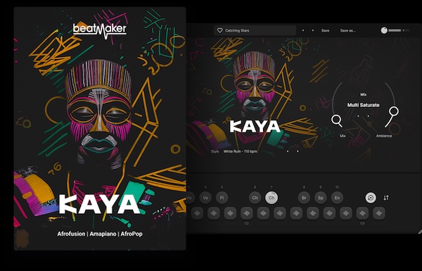 UJAM「BeatMaker KAYA」アフロフュージョン専用に設計されたリズム世界!アフロビートからアマピアノまで西アフリカ起源リズムを幅広くカバーし、アフロハウス制作からプロジェクト全体のテクスチャー追加まで対応する現代アフロフュージョン・バイブス|DTMプラグインセール