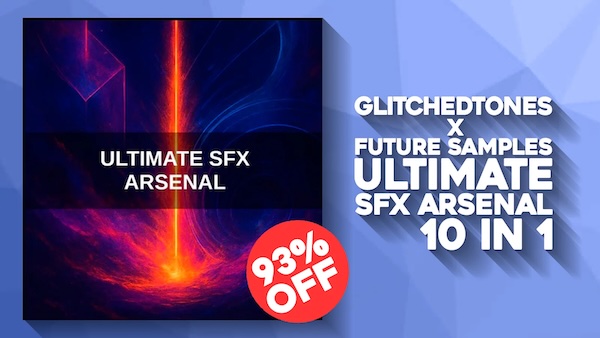Glitchedtones「10 in 1 Ultimate SFX Arsenal: 10-Pack Sound Effects Bundle」効果音素材を探しているならこれ!10種類のSFXで映像・音楽・ゲームを格上げする、万能サウンドエフェクトバンドル|DTMプラグインセール