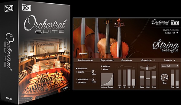 UVI「Orchestral Suite」60以上のクラシック楽器を一つの手頃なパッケージに集約!弦楽器・金管楽器・木管楽器・打楽器・フル合唱と美しいカテドラル・オルガン・チェンバロ・セレスタを含む補完楽器まで、完全なオーケストラを自由に制御可能な統合オーケストラル・スイート|DTMプラグインセール