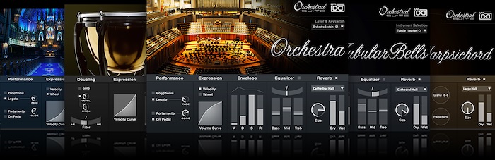 UVI「Orchestral Suite」60以上のクラシック楽器を一つの手頃なパッケージに集約!弦楽器・金管楽器・木管楽器・打楽器・フル合唱と美しいカテドラル・オルガン・チェンバロ・セレスタを含む補完楽器まで、完全なオーケストラを自由に制御可能な統合オーケストラル・スイート|DTMプラグインセール