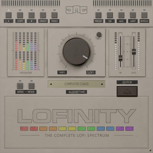 United Plugins「Lofinity」単なるロー・ファイ・エフェクトではない!複雑でキャラクター豊かなサウンド設計可能なクリエイティブ・エンジンにより、VHSテープからビニール・レコード、回路曲げゲーム・コンソール音まで無限に組み合わせ可能ロー・ファイ・アルゴリズム・デザイナー|DTMプラグインセール