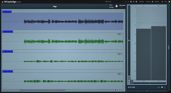 MeldaProduction「MTrackAlign」ガイド・トラックに複数オーディオ・トラックを瞬時に時間軸配置し、数時間の手動編集を削除することで、クリスタル・クリアで統一されたボーカル・スタック・ロック・ソリッド・リズム・セクションを数秒で完成させるARA 対応プラグイン|DTMプラグインセール