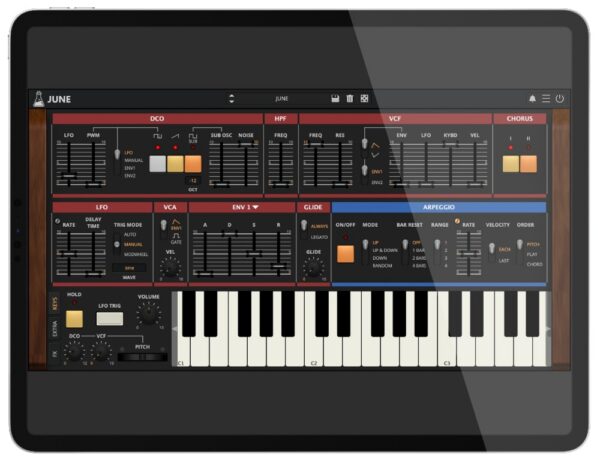 AudioThing「JUNE」DCOの挙動・エンベロープ応答・フィルターの息づき・コーラスの煌めきと踊りという、生きている感覚を生む微細なディテールを追求し、その正確な感覚キャプチャと現代プロダクション実用性を両立した、JUNO-60の忠実エミュレーション|DTMプラグインセール