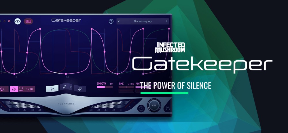 Polyverse「Gatekeeper」"沈黙"でオーディオに新しい命を吹き込む!ユニーク可変スムージング・アルゴリズムで劇的でパンチのあるゲーティング・シーケンシング実行しながら、クリック・ポップ排除して出力を滑らかに保つ次世代ボリューム・モジュレーション|DTMプラグインセール