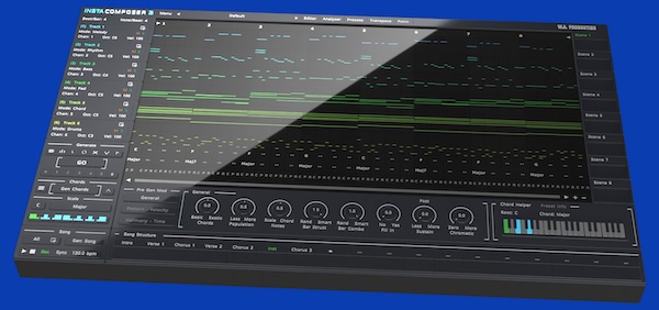 W. A. Production「Instacomposer 3」1クリックで曲全体を自動生成する驚異の進化!作曲初心者でもプロ並みの楽曲が作れる、AI作曲ツールの最新版