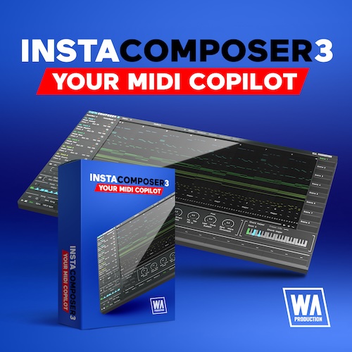 W. A. Production「Instacomposer 3」1クリックで曲全体を自動生成する驚異の進化!作曲初心者でもプロ並みの楽曲が作れる、AI作曲ツールの最新版