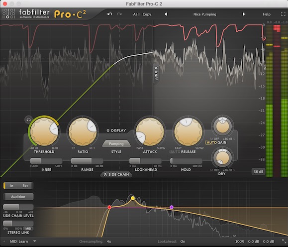FabFilter「FabFilter Pro-C 2」最も要求の厳しいエンジニア向け高品質コンプレッサー!微妙なマスタリング・コンプレッションから前面に出るリード・ボーカル、魔法のようなドラム・グルー、深いEDMパンピングまで、あらゆる圧縮ニーズをスタイリッシュに解決するプロフェッショナル・コンプレッション|DTMプラグインセール