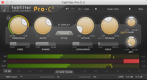 FabFilter「FabFilter Pro-C 2」最も要求の厳しいエンジニア向け高品質コンプレッサー!微妙なマスタリング・コンプレッションから前面に出るリード・ボーカル、魔法のようなドラム・グルー、深いEDMパンピングまで、あらゆる圧縮ニーズをスタイリッシュに解決するプロフェッショナル・コンプレッション|DTMプラグインセール