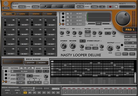 Psytrance Plugins「Nasty Looper Deluxe」ライブパフォーマンスからスタジオでの本格制作、さらにはマスタリングまで!思いついた瞬間を逃さずトラック制作まで一気に完結できる万能プラグイン|DTMプラグインセール